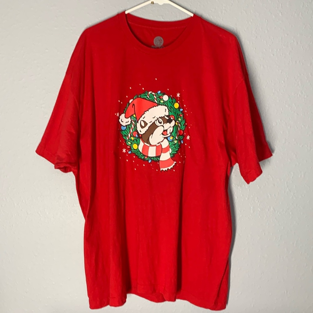 Bucees Never Calm Always Bright Christmas Tee Shirt Size 2XL Adult